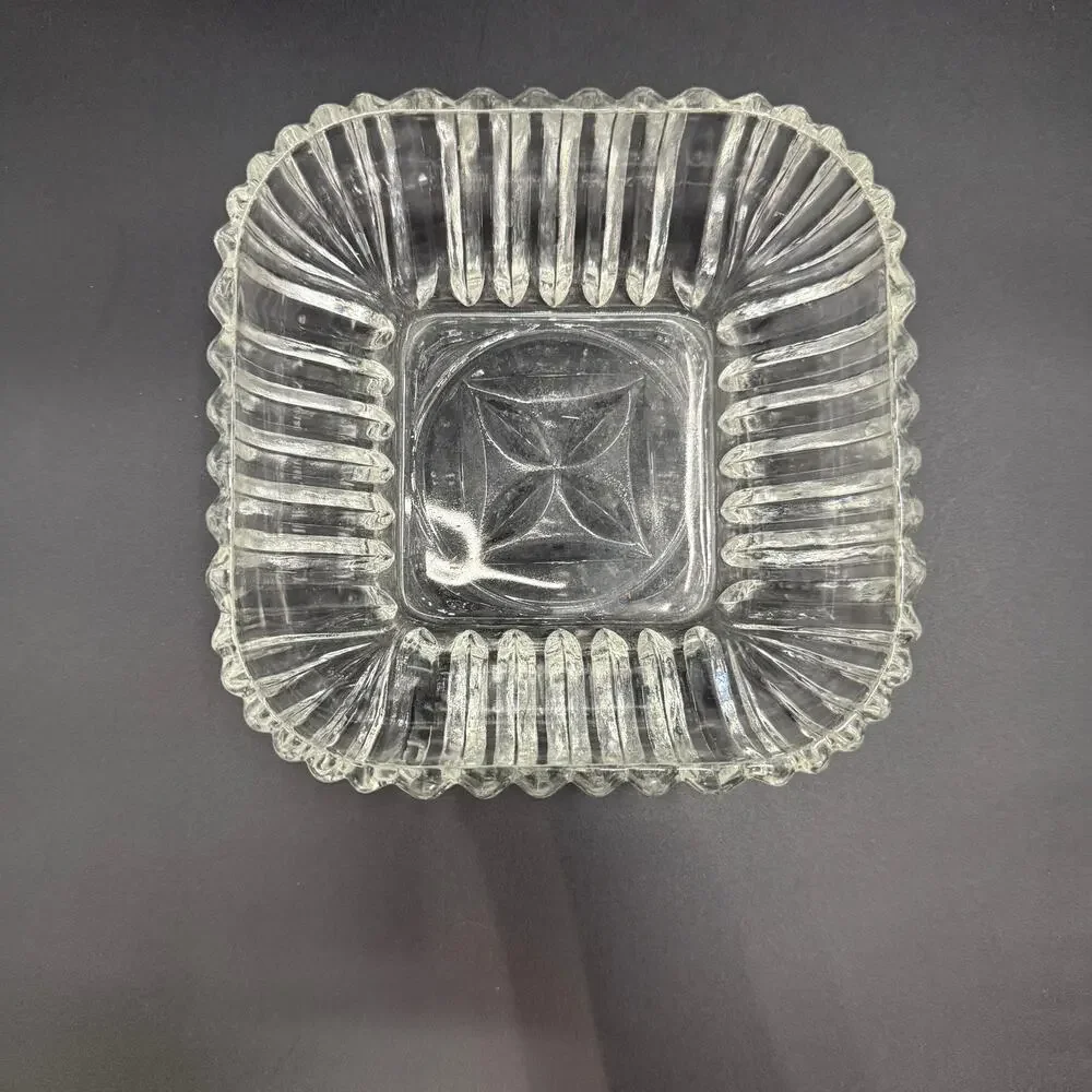 vintage clear glass 6